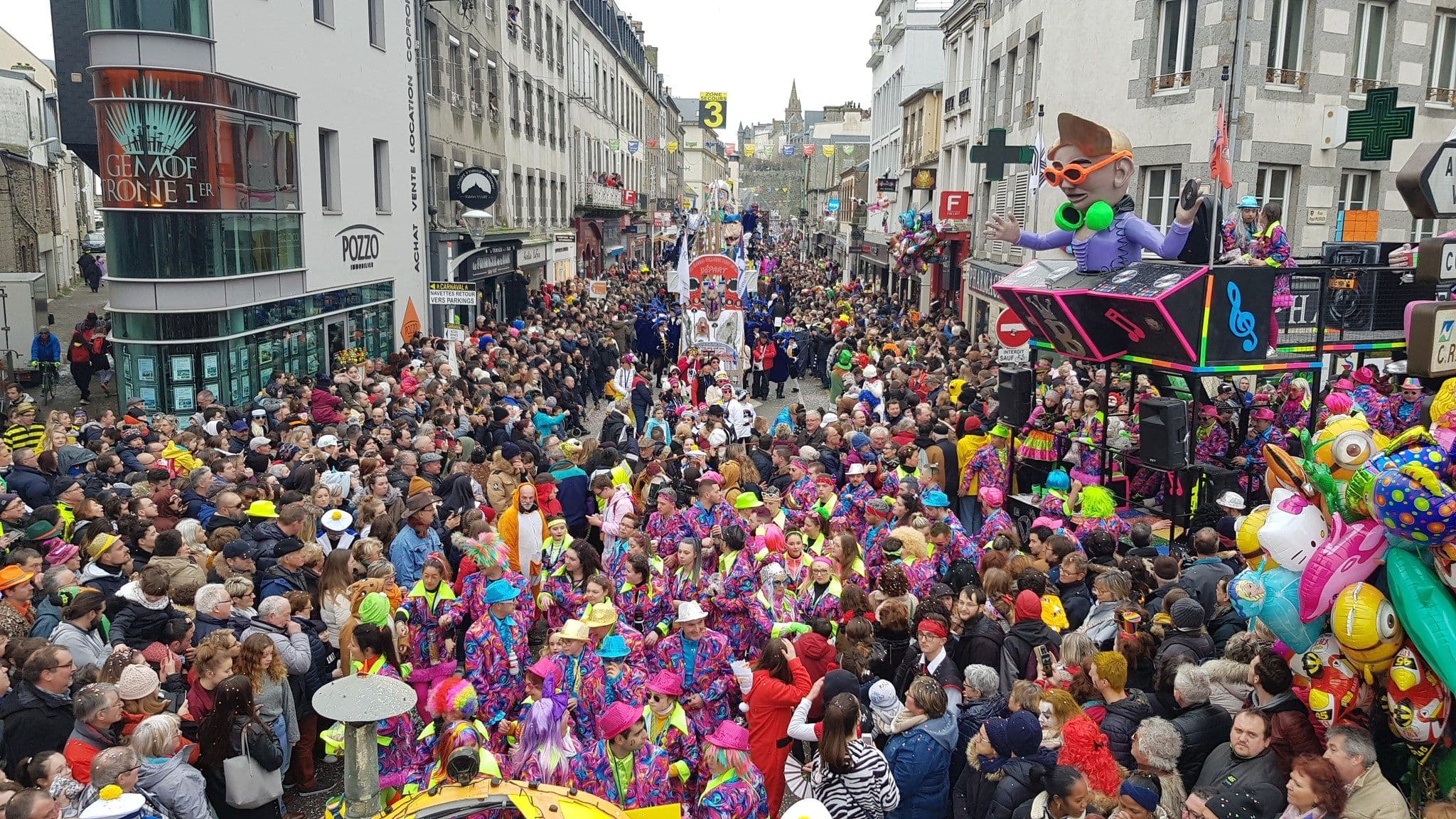 La foule lors du carnaval de Granville. © Evénement Facebook Carnaval de Granville