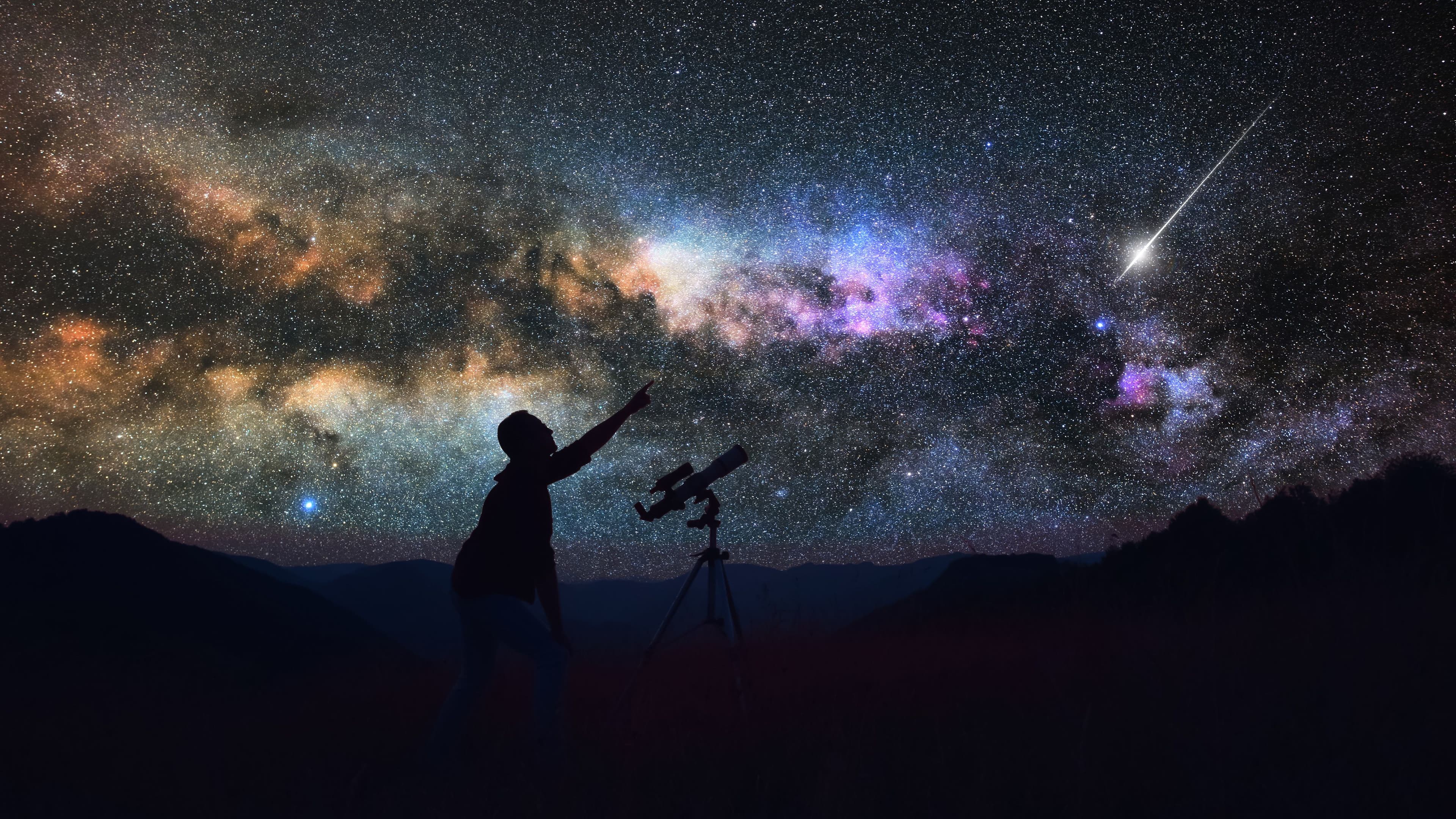 Le ciel étoilé, à observer lors des soirées astronomie de Nasbinals. 