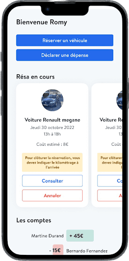 Visuel de la solution Coloc'Auto pour l'autopartage en communauté.